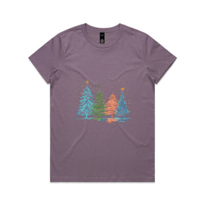 Christmas tree, oh Christmas tree - Womens Maple Tee Thumbnail